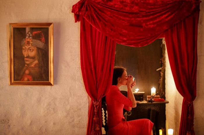 Dracula`s castle welcomes guests with coffins and no silver